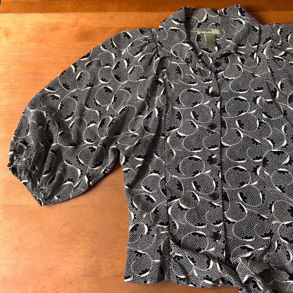 Anthropologie Maple 100% Silk Blouse